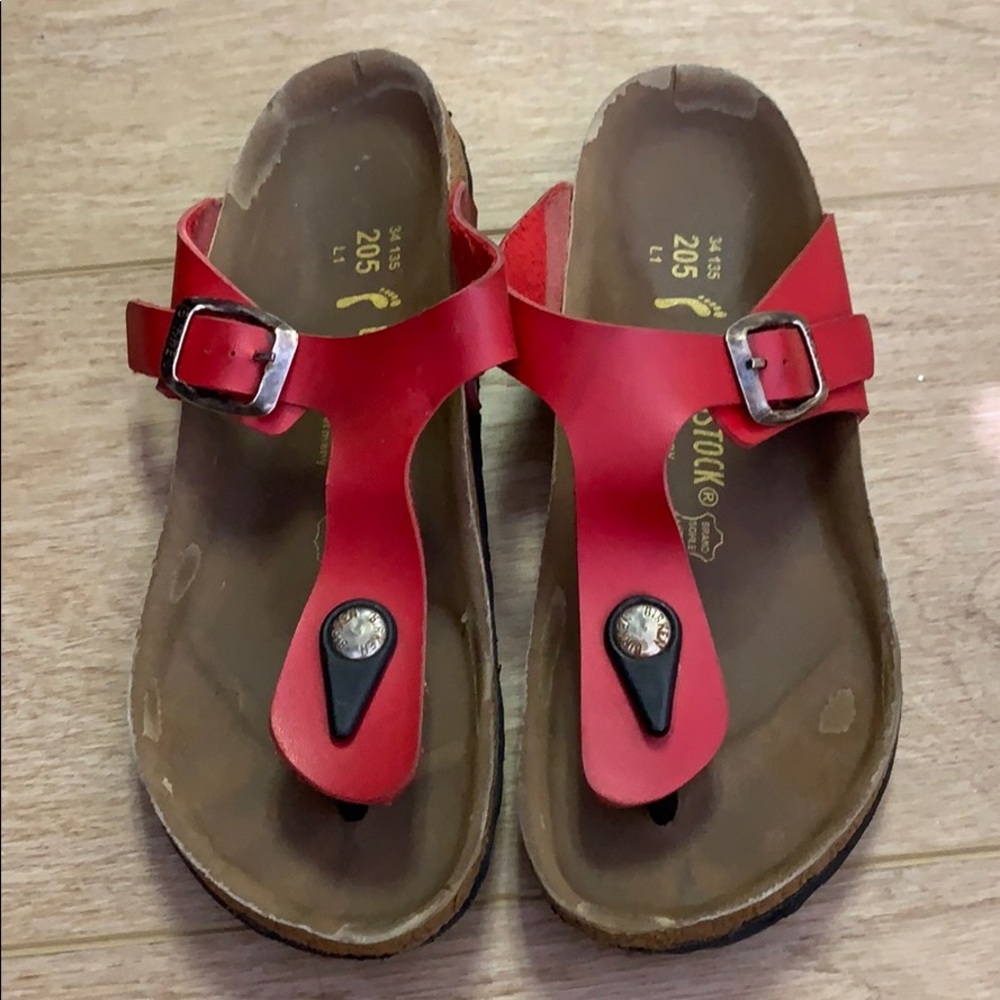 Kids Birkenstock’s red SZ 34, 4